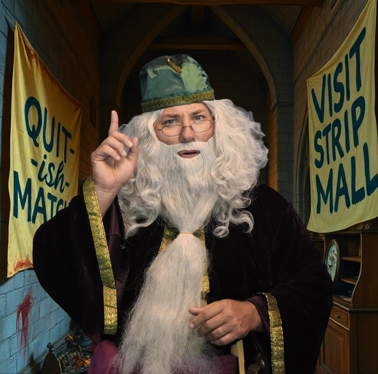 Professor Dumpling-Door portrait